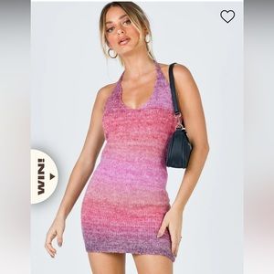 Knit Ombré Halter Dress
